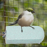 Maxbell Parrot Stand Beak Grinding Stone Nail Trims Bird Perch Platform Light Blue