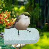 Maxbell Parrot Stand Beak Grinding Stone Nail Trims Bird Perch Platform Light Blue