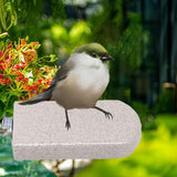 Maxbell Parrot Stand Beak Grinding Stone Nail Trims Bird Perch Platform Gray