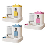 Maxbell Automatic Pet Feeder and Waterer for Indoor Cats and Small Dogs Puppy Kitten Yellow