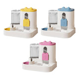 Maxbell Automatic Pet Feeder and Waterer for Indoor Cats and Small Dogs Puppy Kitten Yellow