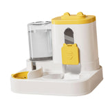 Maxbell Automatic Pet Feeder and Waterer for Indoor Cats and Small Dogs Puppy Kitten Yellow