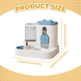 Maxbell Automatic Pet Feeder and Waterer for Indoor Cats and Small Dogs Puppy Kitten Blue