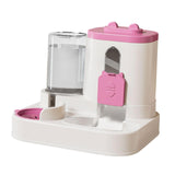 Maxbell Automatic Pet Feeder and Waterer for Indoor Cats and Small Dogs Puppy Kitten Pink