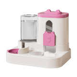 Maxbell Automatic Pet Feeder and Waterer for Indoor Cats and Small Dogs Puppy Kitten Pink