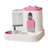 Maxbell Automatic Pet Feeder and Waterer for Indoor Cats and Small Dogs Puppy Kitten Pink