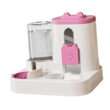 Maxbell Automatic Pet Feeder and Waterer for Indoor Cats and Small Dogs Puppy Kitten Pink