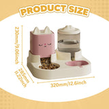 Maxbell Automatic Pet Feeder Anti Slip Base Feeding Station Removable Food Dispenser