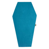 Maxbell Halloween Coffin Decorations Gothic Mini Hinged Casket for Halloween Parties Blue