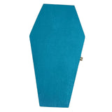 Maxbell Halloween Coffin Decorations Gothic Mini Hinged Casket for Halloween Parties Blue