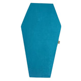 Maxbell Halloween Coffin Decorations Gothic Mini Hinged Casket for Halloween Parties Blue