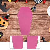 Maxbell Halloween Coffin Decorations Gothic Mini Hinged Casket for Halloween Parties Pink