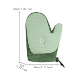 Maxbell Pet Grooming Glove with Spray Comb Efficient Right Hand Detangling Pin Brush Green