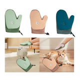 Maxbell Pet Grooming Glove with Spray Comb Efficient Right Hand Detangling Pin Brush Green