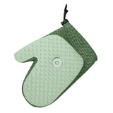 Maxbell Pet Grooming Glove with Spray Comb Efficient Right Hand Detangling Pin Brush Green