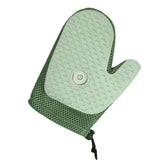 Maxbell Pet Grooming Glove with Spray Comb Efficient Right Hand Detangling Pin Brush Green
