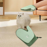 Maxbell Pet Grooming Glove with Spray Comb Efficient Right Hand Detangling Pin Brush Green