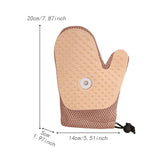 Maxbell Pet Grooming Glove with Spray Comb Efficient Right Hand Detangling Pin Brush Yellow