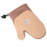 Maxbell Pet Grooming Glove with Spray Comb Efficient Right Hand Detangling Pin Brush Yellow