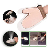 Maxbell Pet Grooming Glove with Spray Comb Efficient Right Hand Detangling Pin Brush Yellow