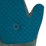 Maxbell Pet Grooming Glove with Spray Comb Efficient Right Hand Detangling Pin Brush Blue