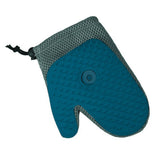 Maxbell Pet Grooming Glove with Spray Comb Efficient Right Hand Detangling Pin Brush Blue