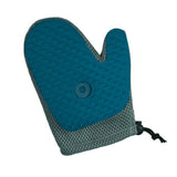 Maxbell Pet Grooming Glove with Spray Comb Efficient Right Hand Detangling Pin Brush Blue
