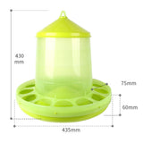 Maxbell Poultry Feeder Food Feeding Bucket No Waste Rooster Chicken Feeder Style D
