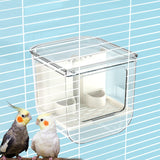 Maxbell Automatic Parrot Feeder Storage Food Dispenser for Small Birds Budgies Finch