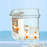 Maxbell Automatic Parrot Feeder Storage Food Dispenser for Small Birds Budgies Finch