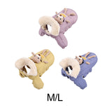 Maxbell Dog Winter Coat Windproof Outdoor Puppy Clothing with Leash Hole Warm Jacket Pink M