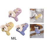 Maxbell Dog Winter Coat Windproof Outdoor Puppy Clothing with Leash Hole Warm Jacket Pink M