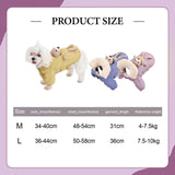Maxbell Dog Winter Coat Windproof Outdoor Puppy Clothing with Leash Hole Warm Jacket Pink M