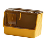 Maxbell Enclosed and Covered Cat Toilet Cat Litter Tray Bedpan Hooded Cat Litter Box Yellow