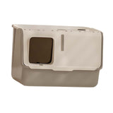 Maxbell Enclosed and Covered Cat Toilet Cat Litter Tray Bedpan Hooded Cat Litter Box Gray