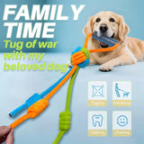 Maxbell Dog Rope Toy Playing Training Lightweight Biting Pet Supplies Tough Chew Toy