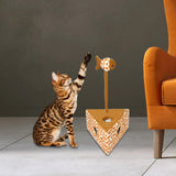 Maxbell Cat Puzzle Toy Present Activity Enrichment Exercise Fun Interactive Cat Toys Triangle