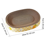 Maxbell Cat Scratcher Bed Home Decor for Indoor Cats Breathable Cat Scratching Board 60x42x9cm