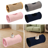 Maxbell Cat Tunnel for Indoor Cats Hideaway Kitten Cave Pet Supplies Funny with Ball Khaki