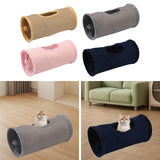 Maxbell Cat Tunnel for Indoor Cats Hideaway Kitten Cave Pet Supplies Funny with Ball Khaki