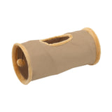 Maxbell Cat Tunnel for Indoor Cats Hideaway Kitten Cave Pet Supplies Funny with Ball Khaki