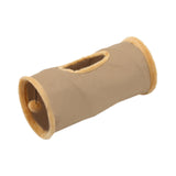 Maxbell Cat Tunnel for Indoor Cats Hideaway Kitten Cave Pet Supplies Funny with Ball Khaki