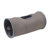 Maxbell Cat Tunnel for Indoor Cats Hideaway Kitten Cave Pet Supplies Funny with Ball Gray