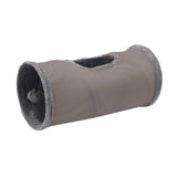 Maxbell Cat Tunnel for Indoor Cats Hideaway Kitten Cave Pet Supplies Funny with Ball Gray