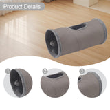 Maxbell Cat Tunnel for Indoor Cats Hideaway Kitten Cave Pet Supplies Funny with Ball Gray