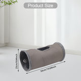 Maxbell Cat Tunnel for Indoor Cats Hideaway Kitten Cave Pet Supplies Funny with Ball Gray