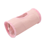 Maxbell Cat Tunnel for Indoor Cats Hideaway Kitten Cave Pet Supplies Funny with Ball Pink