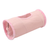 Maxbell Cat Tunnel for Indoor Cats Hideaway Kitten Cave Pet Supplies Funny with Ball Pink