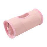 Maxbell Cat Tunnel for Indoor Cats Hideaway Kitten Cave Pet Supplies Funny with Ball Pink