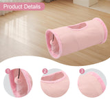Maxbell Cat Tunnel for Indoor Cats Hideaway Kitten Cave Pet Supplies Funny with Ball Pink